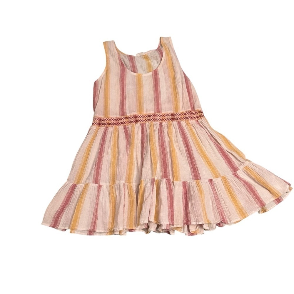Cotton On Kids Dress with Pink and Yellow Stripes